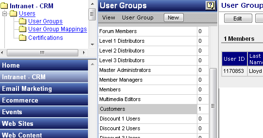 Members and User Groups