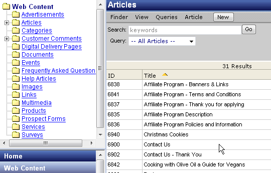 Web Content